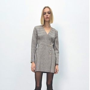 Plaid Zara Blazer Dress